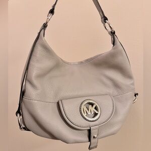 NWT Michael Kors Largs Fulton Shoulder Bag Grey